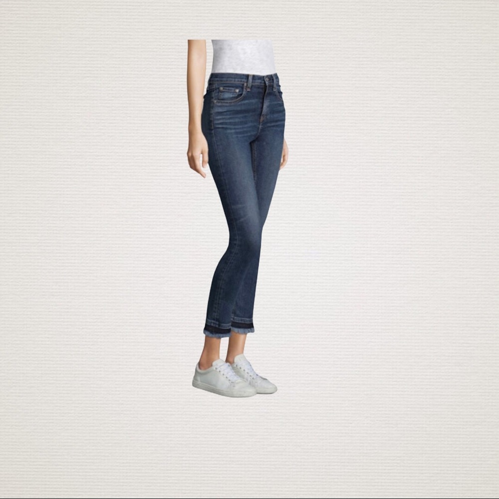 Rag & Bone Fringed/Frayed Flare Hem Hana Jeans ❤️